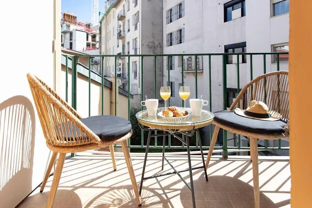 Apartment L19 1Bdr Massena Central 2Mins Sea/Promenadeac/Balcony Nice